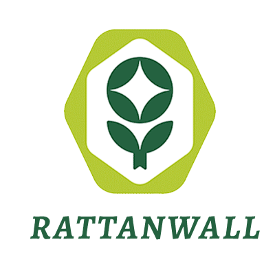 Hand-woven rattan adds a rustic warmth to the wall.www.rattanwallbasket.com